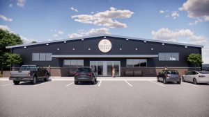 Front of the Crescent Station Events Center in LaGrange Georgia